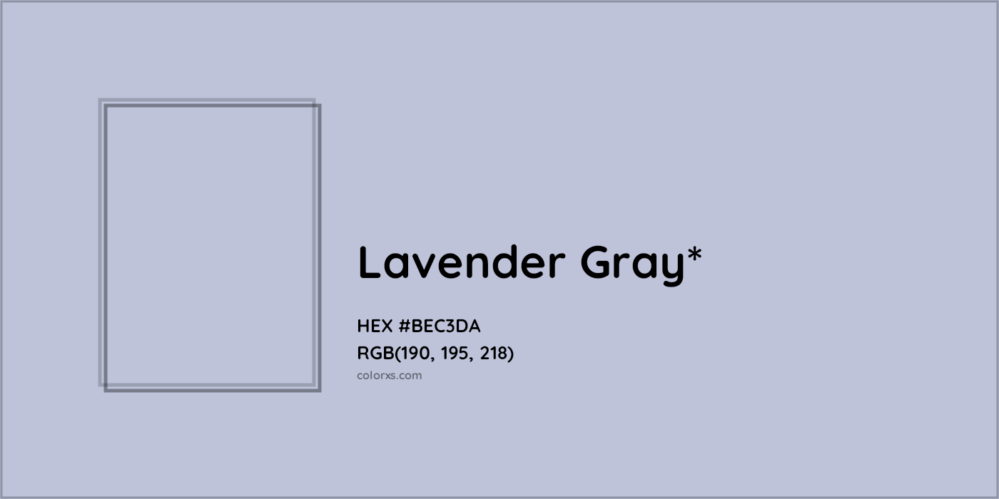HEX #BEC3DA Color Name, Color Code, Palettes, Similar Paints, Images