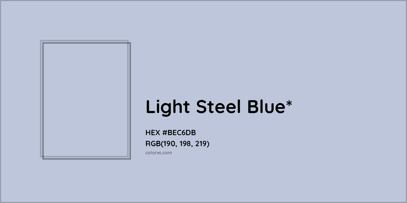 HEX #BEC6DB Color Name, Color Code, Palettes, Similar Paints, Images