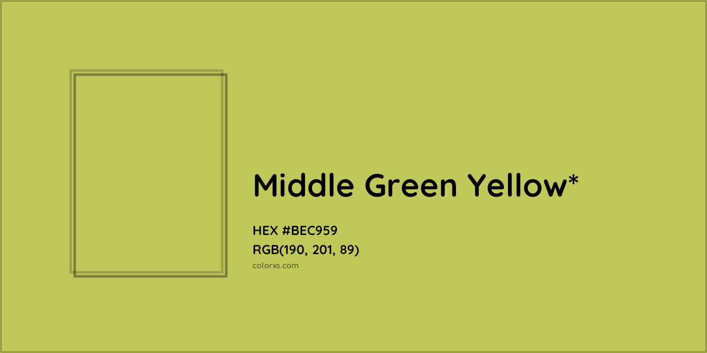 HEX #BEC959 Color Name, Color Code, Palettes, Similar Paints, Images