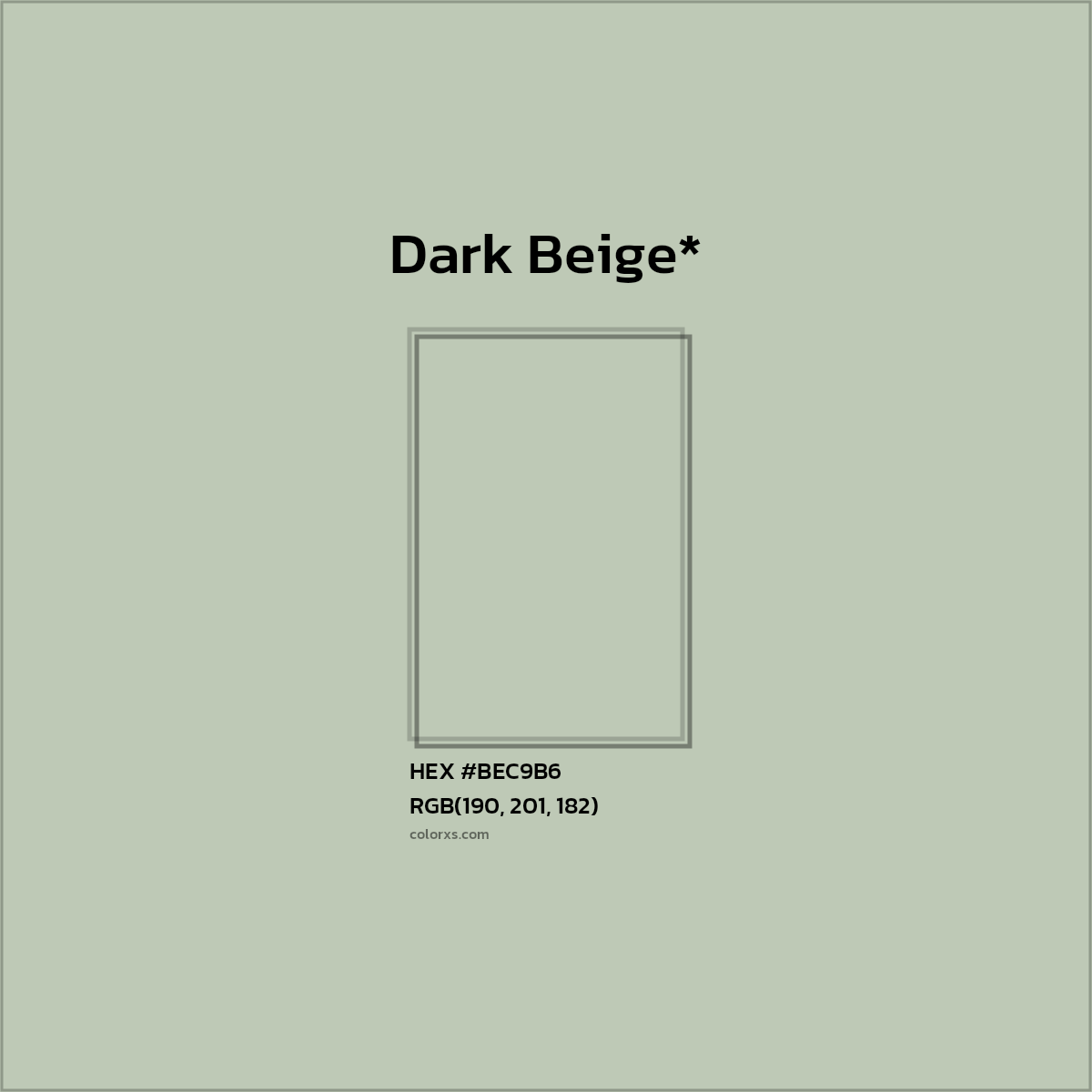 HEX #BEC9B6 Color Name, Color Code, Palettes, Similar Paints, Images