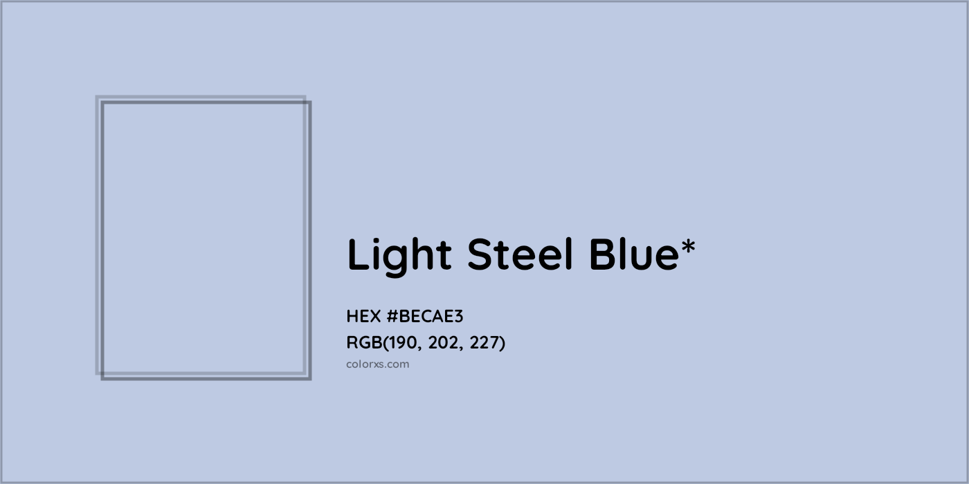 HEX #BECAE3 Color Name, Color Code, Palettes, Similar Paints, Images