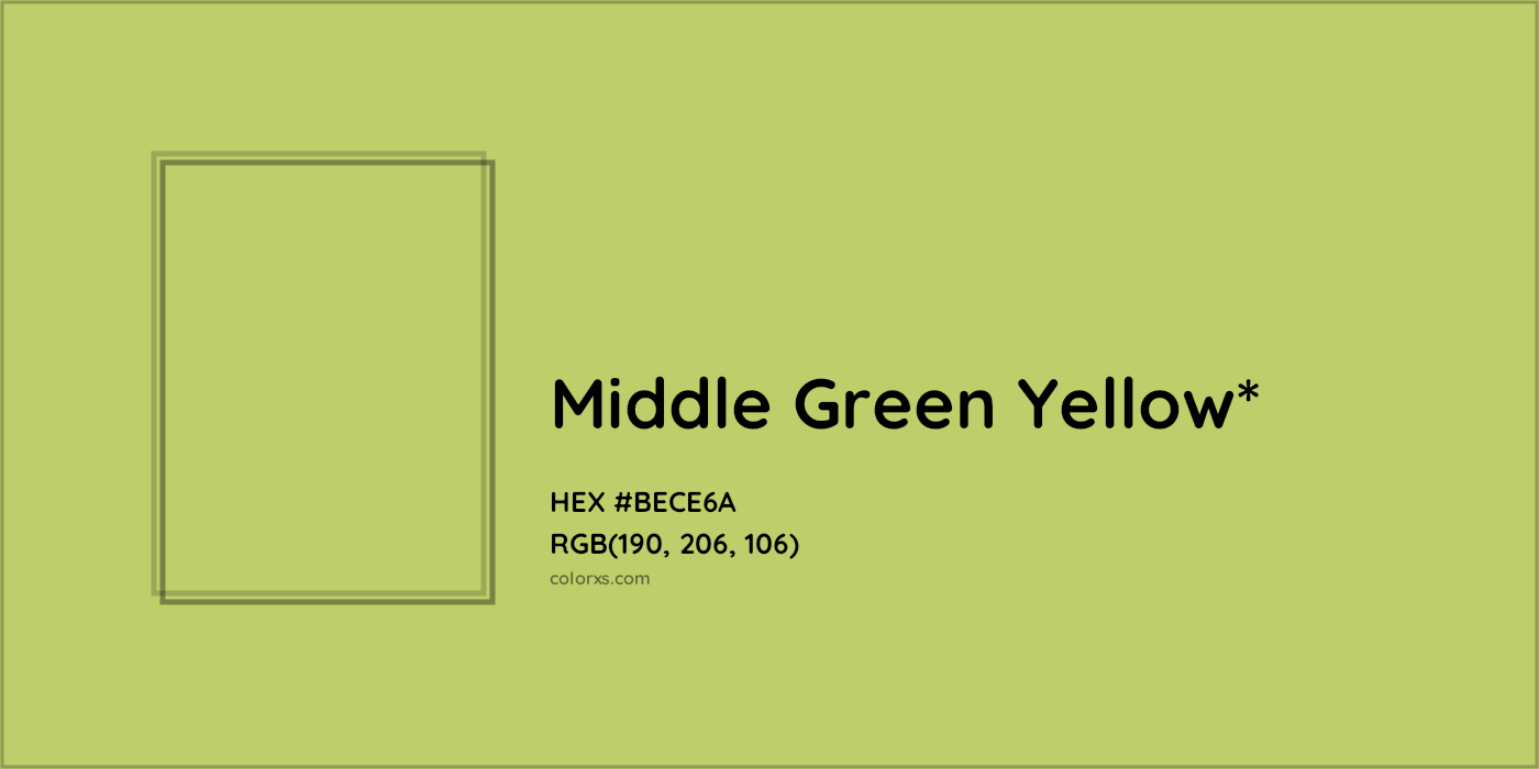HEX #BECE6A Color Name, Color Code, Palettes, Similar Paints, Images