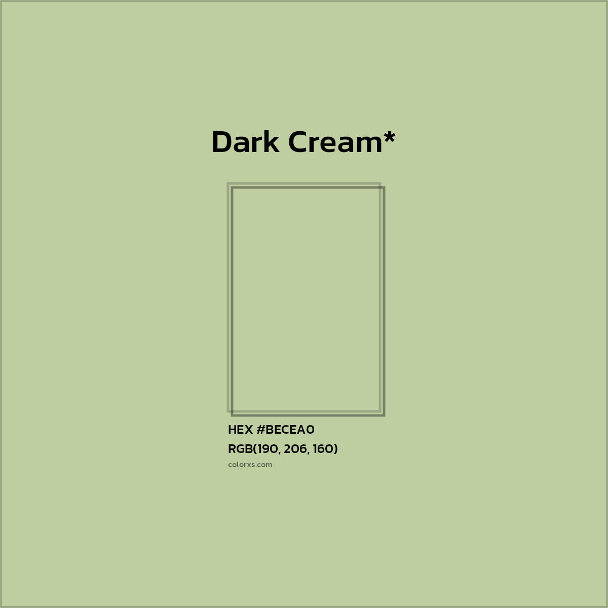 HEX #BECEA0 Color Name, Color Code, Palettes, Similar Paints, Images