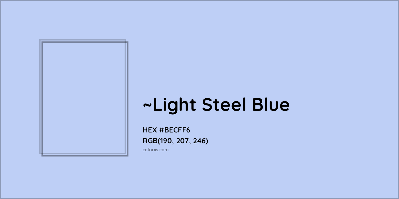HEX #BECFF6 Color Name, Color Code, Palettes, Similar Paints, Images