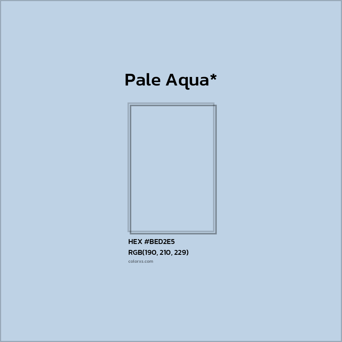 HEX #BED2E5 Color Name, Color Code, Palettes, Similar Paints, Images