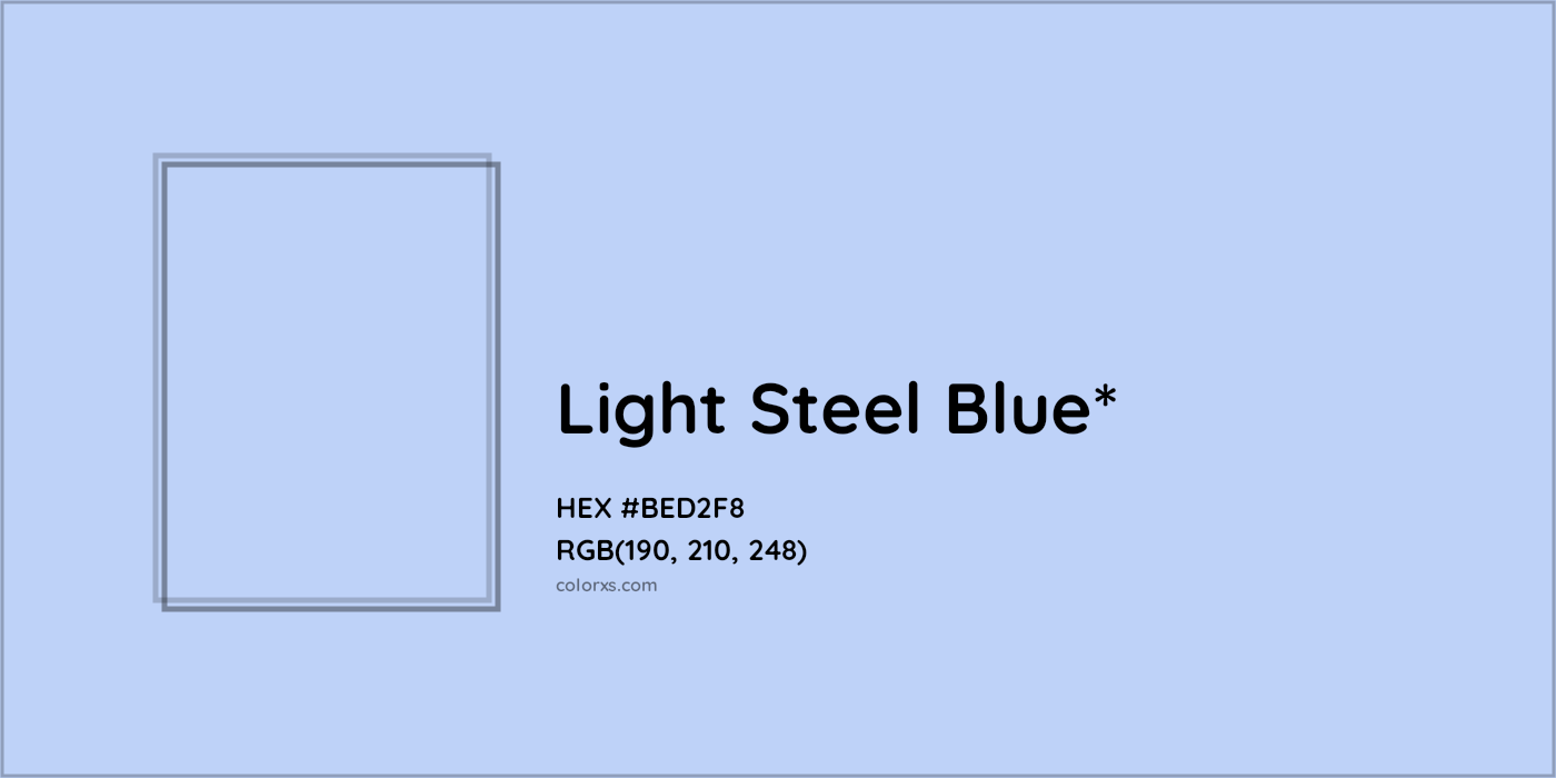 HEX #BED2F8 Color Name, Color Code, Palettes, Similar Paints, Images