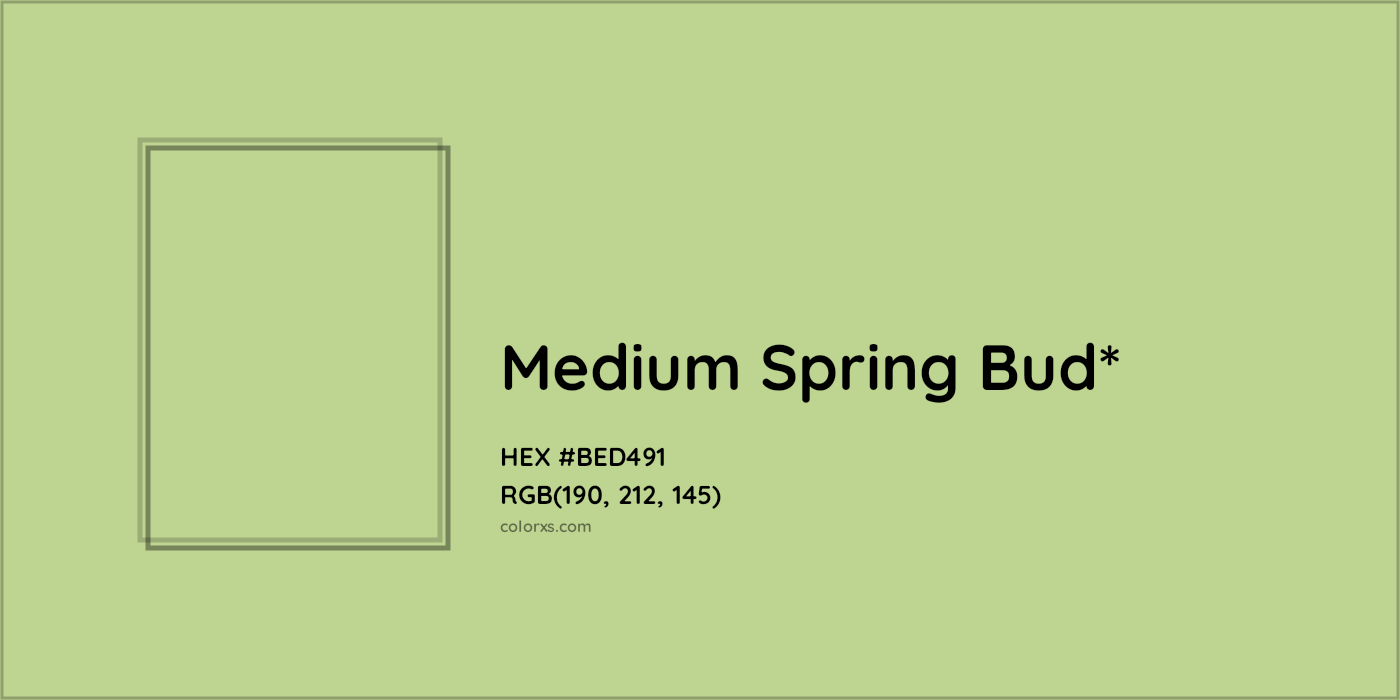 HEX #BED491 Color Name, Color Code, Palettes, Similar Paints, Images