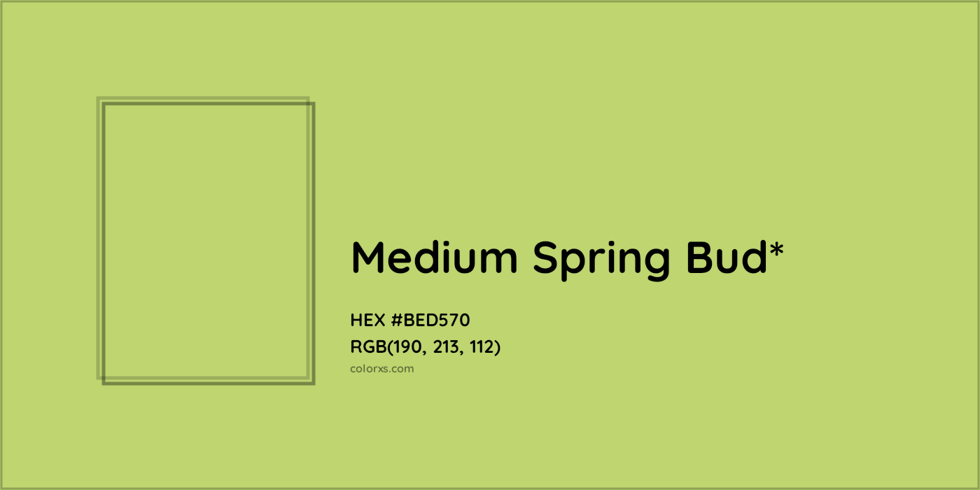 HEX #BED570 Color Name, Color Code, Palettes, Similar Paints, Images