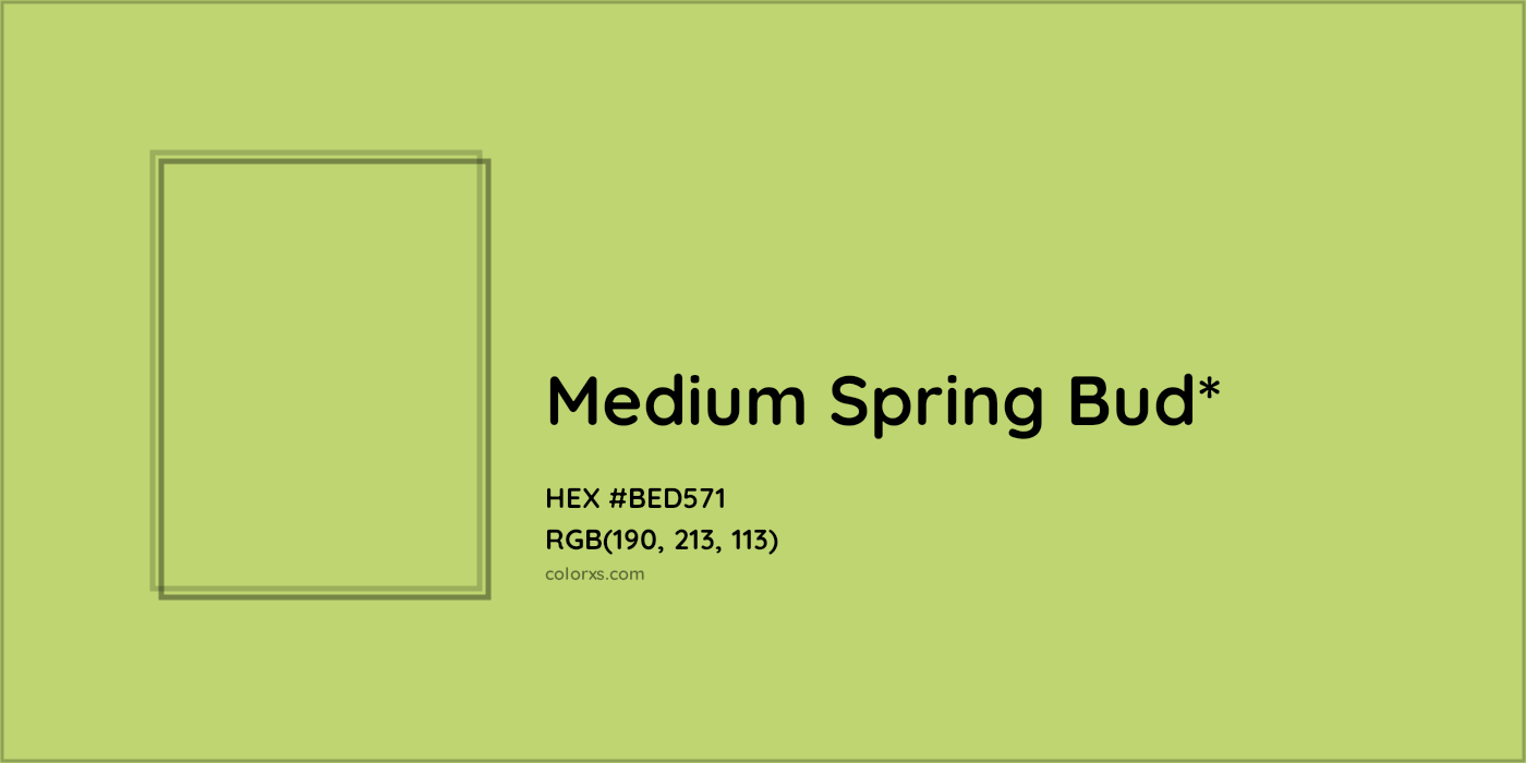 HEX #BED571 Color Name, Color Code, Palettes, Similar Paints, Images