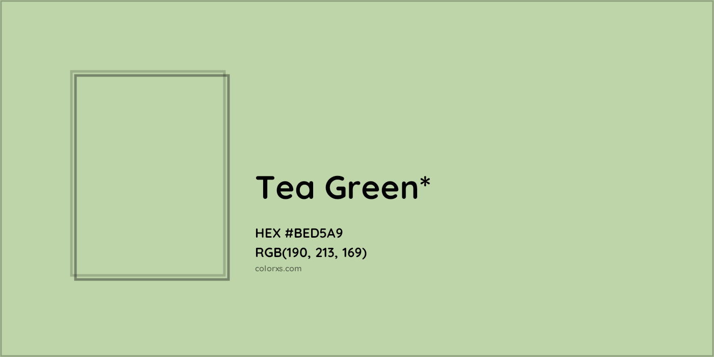 HEX #BED5A9 Color Name, Color Code, Palettes, Similar Paints, Images