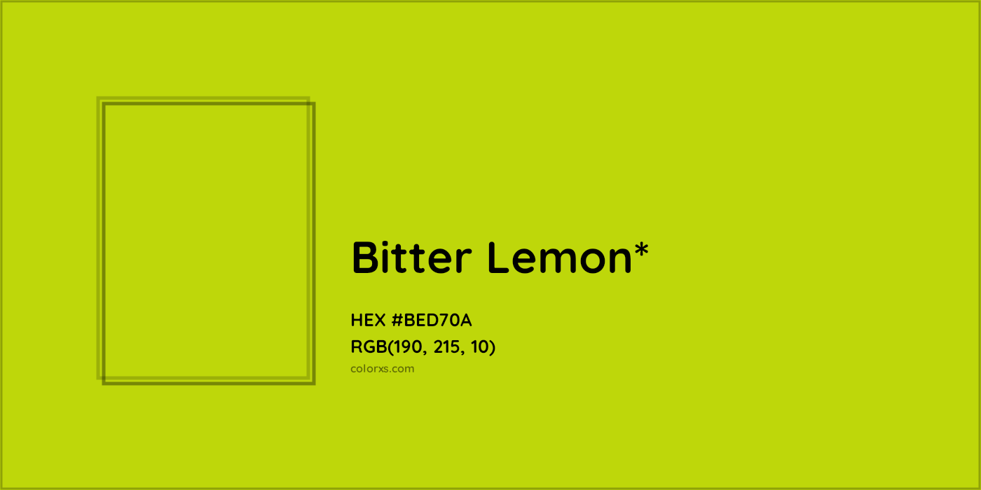 HEX #BED70A Color Name, Color Code, Palettes, Similar Paints, Images