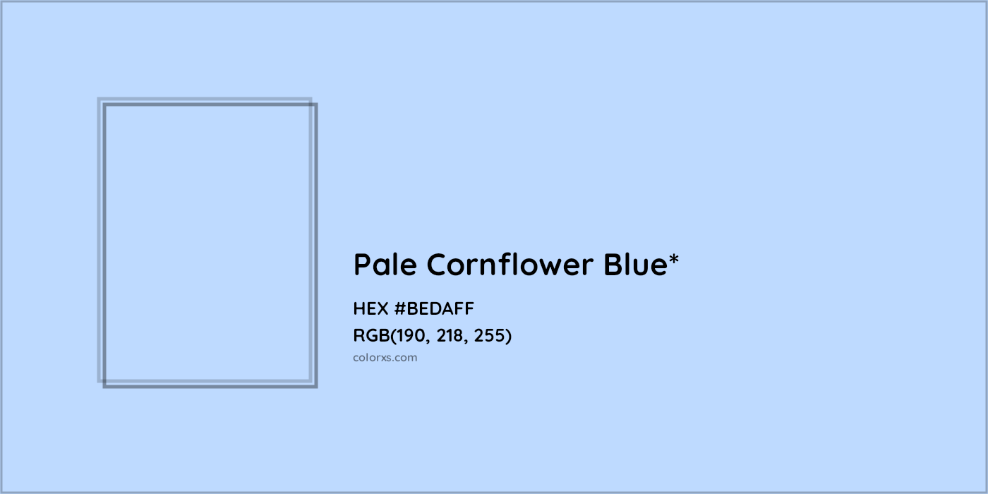 HEX #BEDAFF Color Name, Color Code, Palettes, Similar Paints, Images