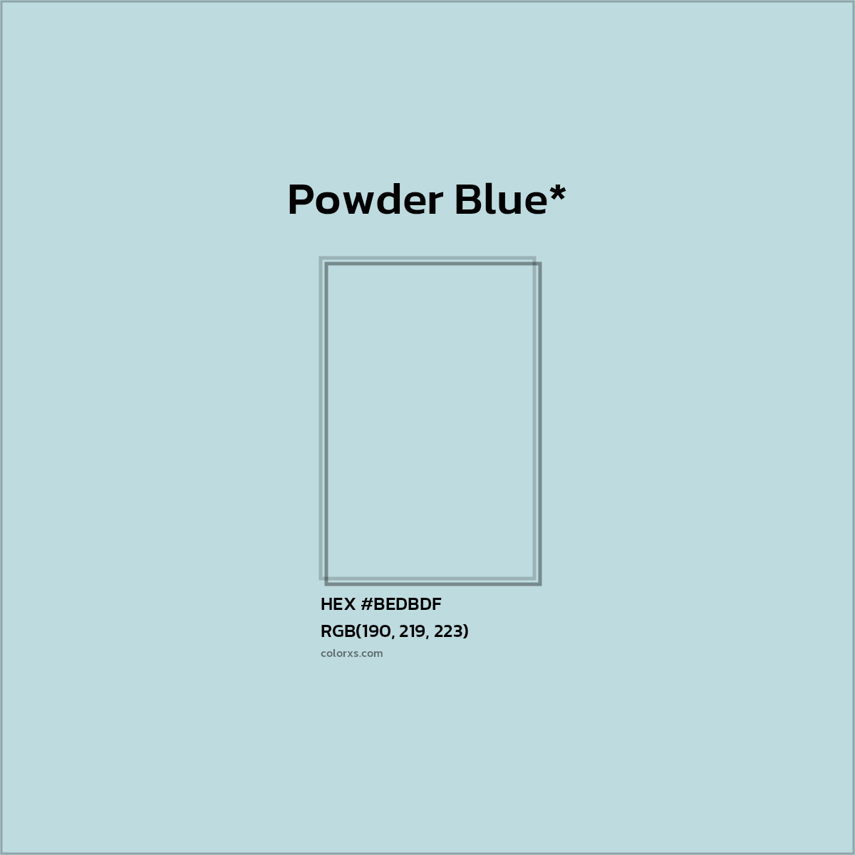 HEX #BEDBDF Color Name, Color Code, Palettes, Similar Paints, Images