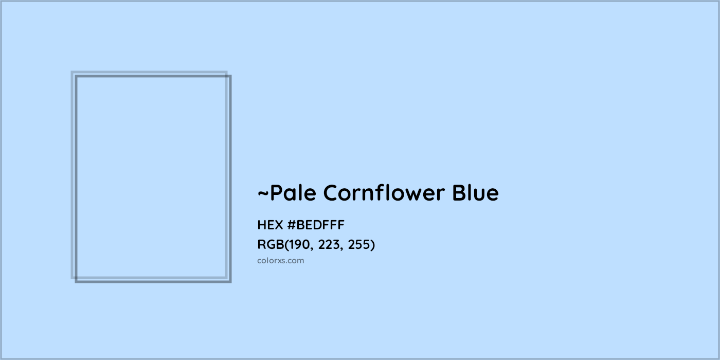 HEX #BEDFFF Color Name, Color Code, Palettes, Similar Paints, Images