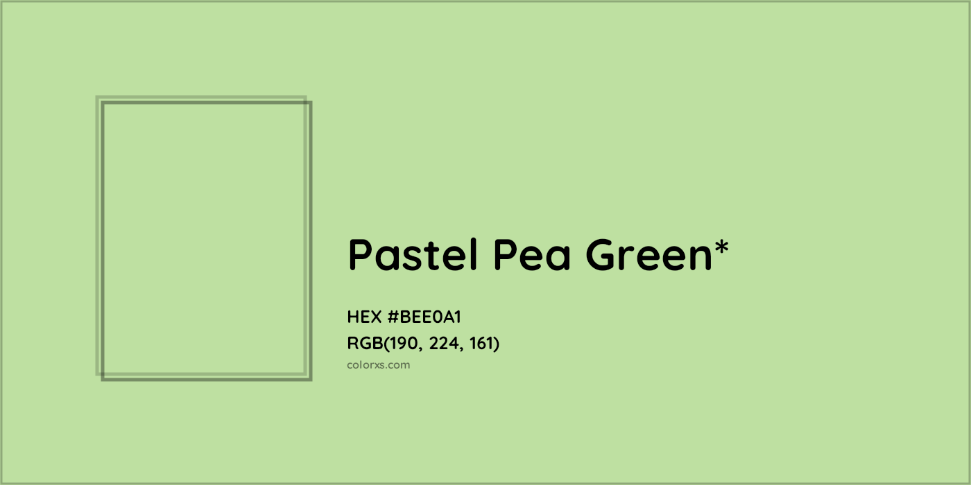 HEX #BEE0A1 Color Name, Color Code, Palettes, Similar Paints, Images