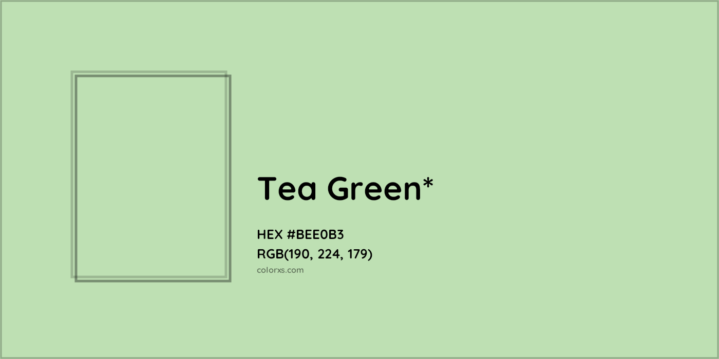 HEX #BEE0B3 Color Name, Color Code, Palettes, Similar Paints, Images