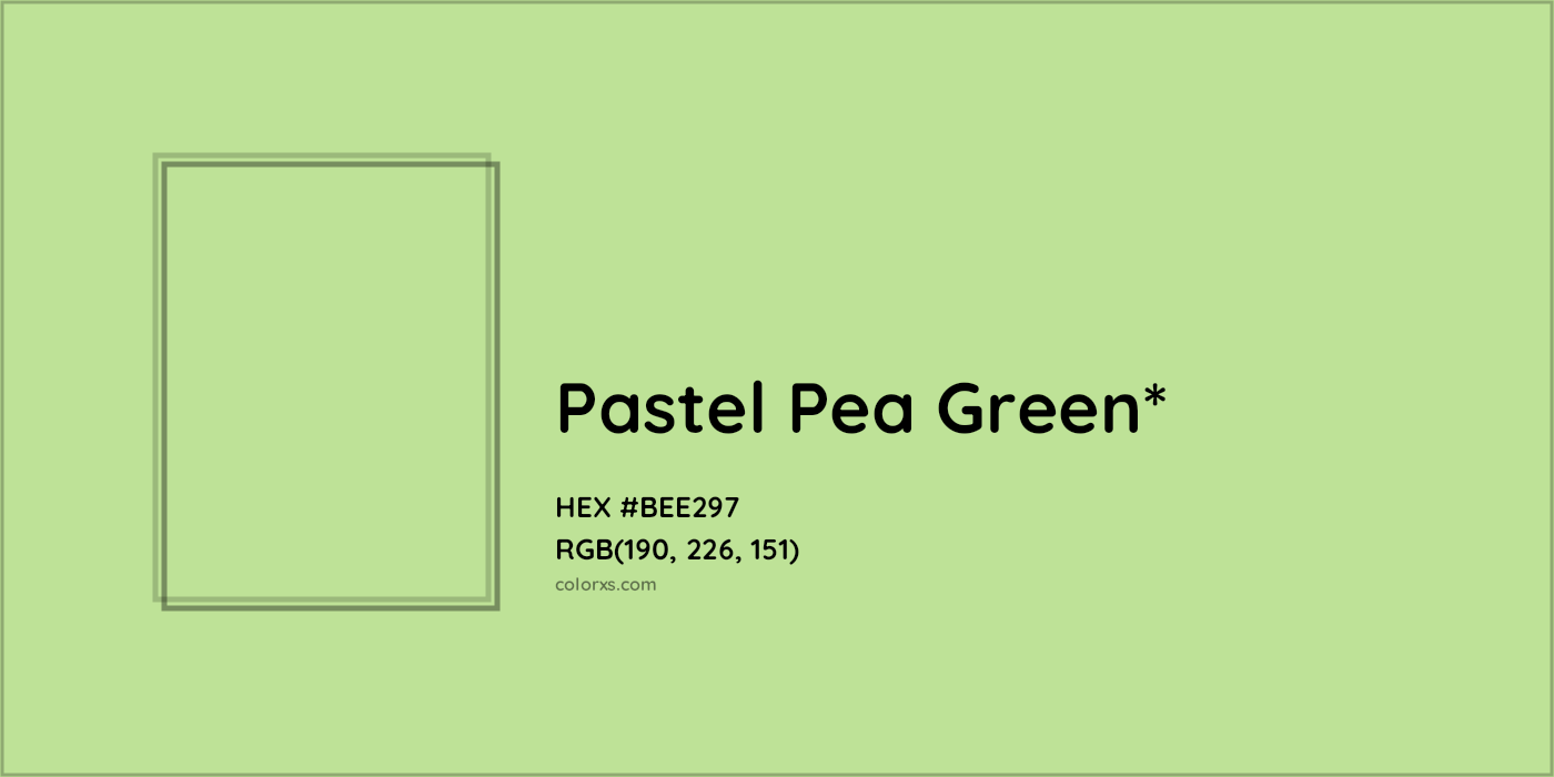 HEX #BEE297 Color Name, Color Code, Palettes, Similar Paints, Images