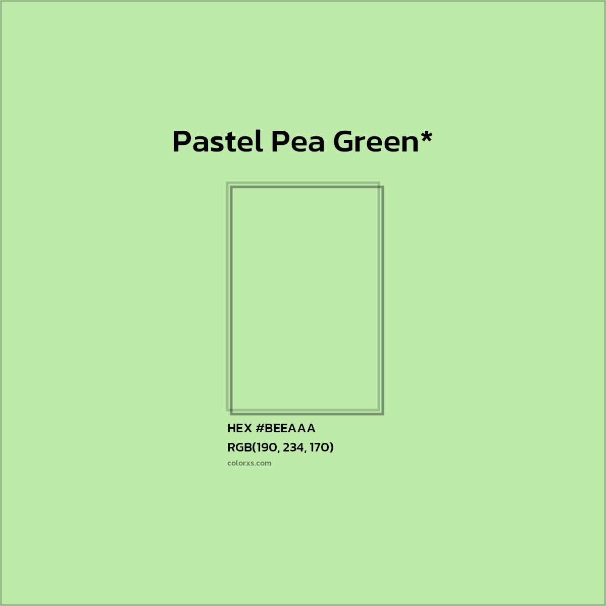 HEX #BEEAAA Color Name, Color Code, Palettes, Similar Paints, Images