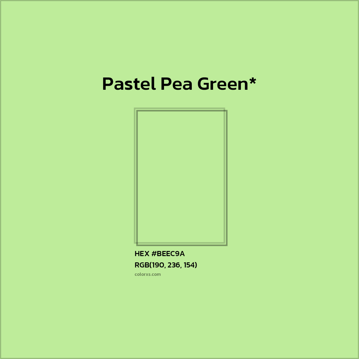 HEX #BEEC9A Color Name, Color Code, Palettes, Similar Paints, Images
