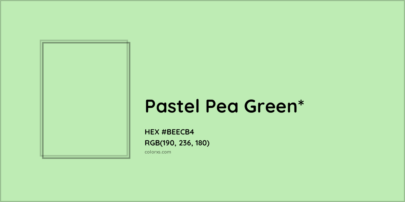 HEX #BEECB4 Color Name, Color Code, Palettes, Similar Paints, Images