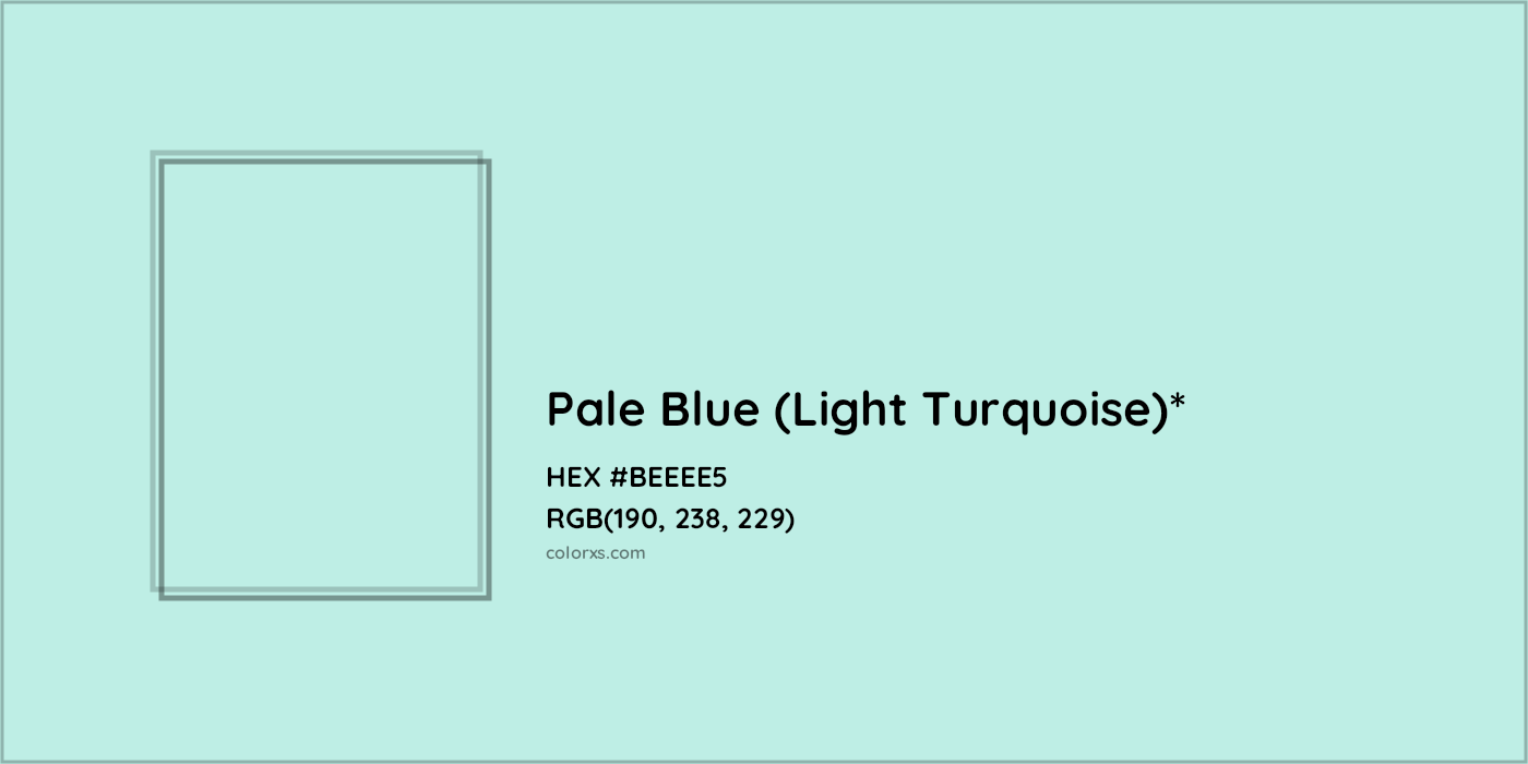 HEX #BEEEE5 Color Name, Color Code, Palettes, Similar Paints, Images
