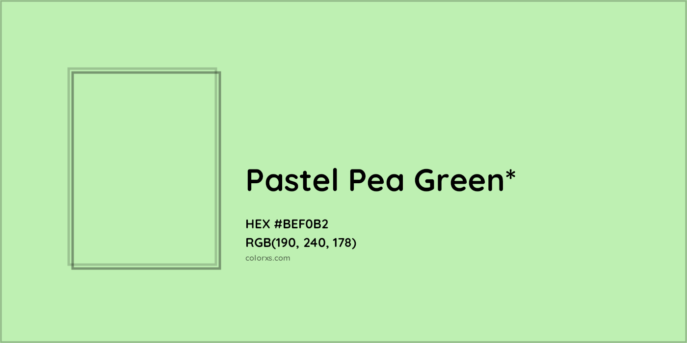 HEX #BEF0B2 Color Name, Color Code, Palettes, Similar Paints, Images