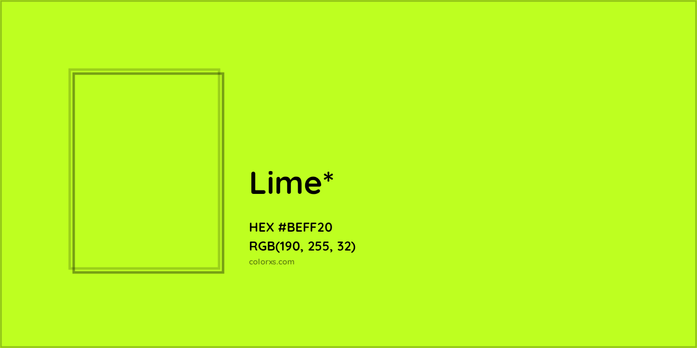 HEX #BEFF20 Color Name, Color Code, Palettes, Similar Paints, Images