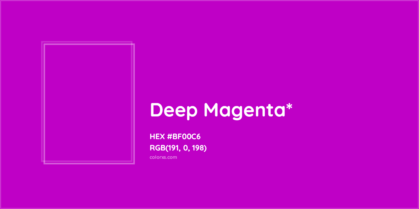 HEX #BF00C6 Color Name, Color Code, Palettes, Similar Paints, Images