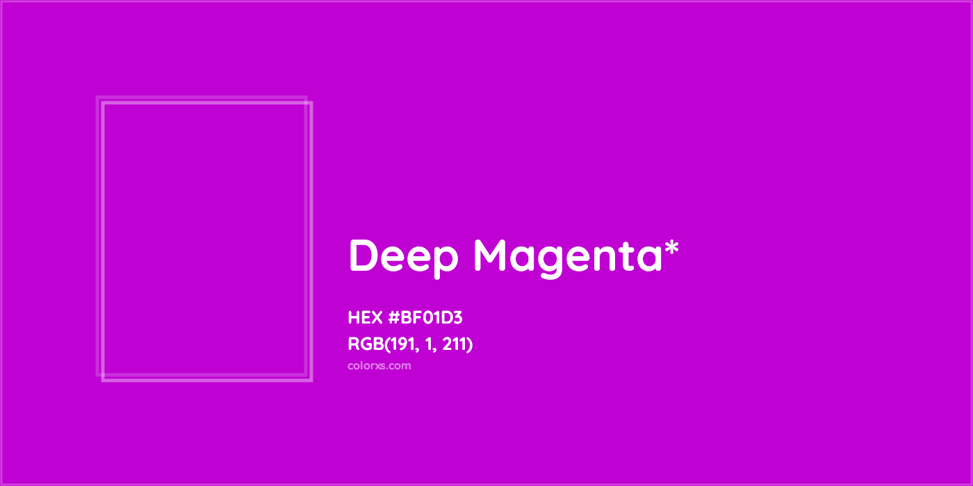 HEX #BF01D3 Color Name, Color Code, Palettes, Similar Paints, Images