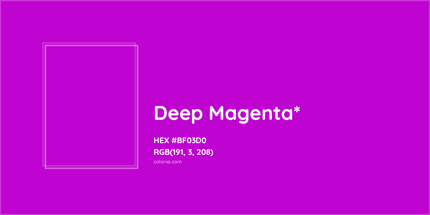 HEX #BF03D0 Color Name, Color Code, Palettes, Similar Paints, Images