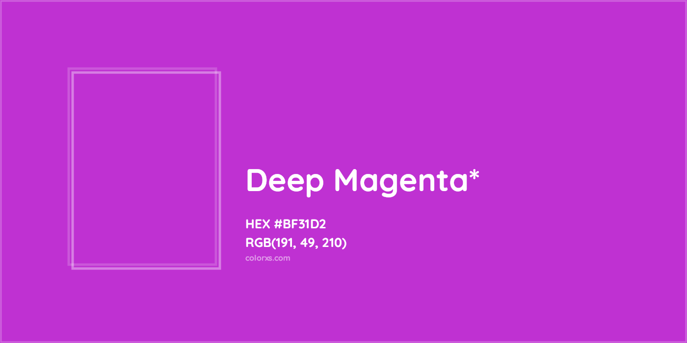 HEX #BF31D2 Color Name, Color Code, Palettes, Similar Paints, Images