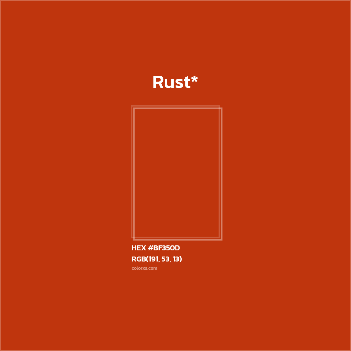 HEX #BF350D Color Name, Color Code, Palettes, Similar Paints, Images