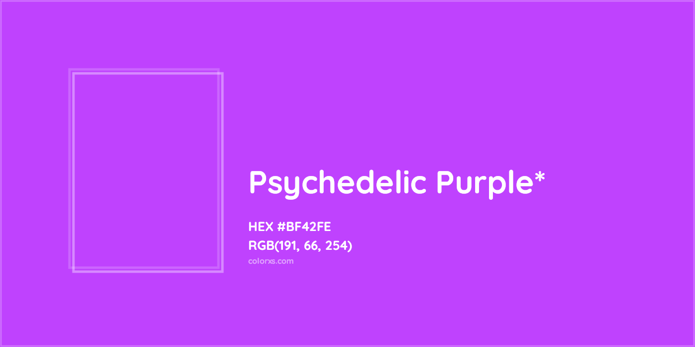 HEX #BF42FE Color Name, Color Code, Palettes, Similar Paints, Images