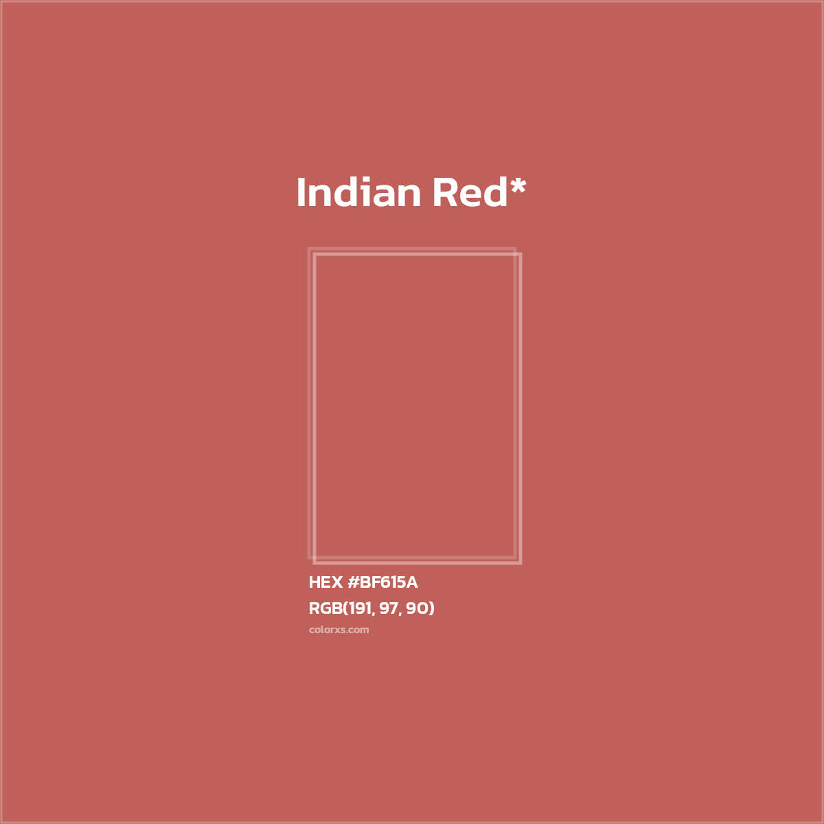 HEX #BF615A Color Name, Color Code, Palettes, Similar Paints, Images