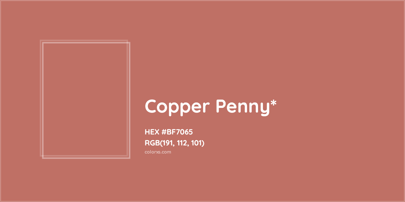 HEX #BF7065 Color Name, Color Code, Palettes, Similar Paints, Images