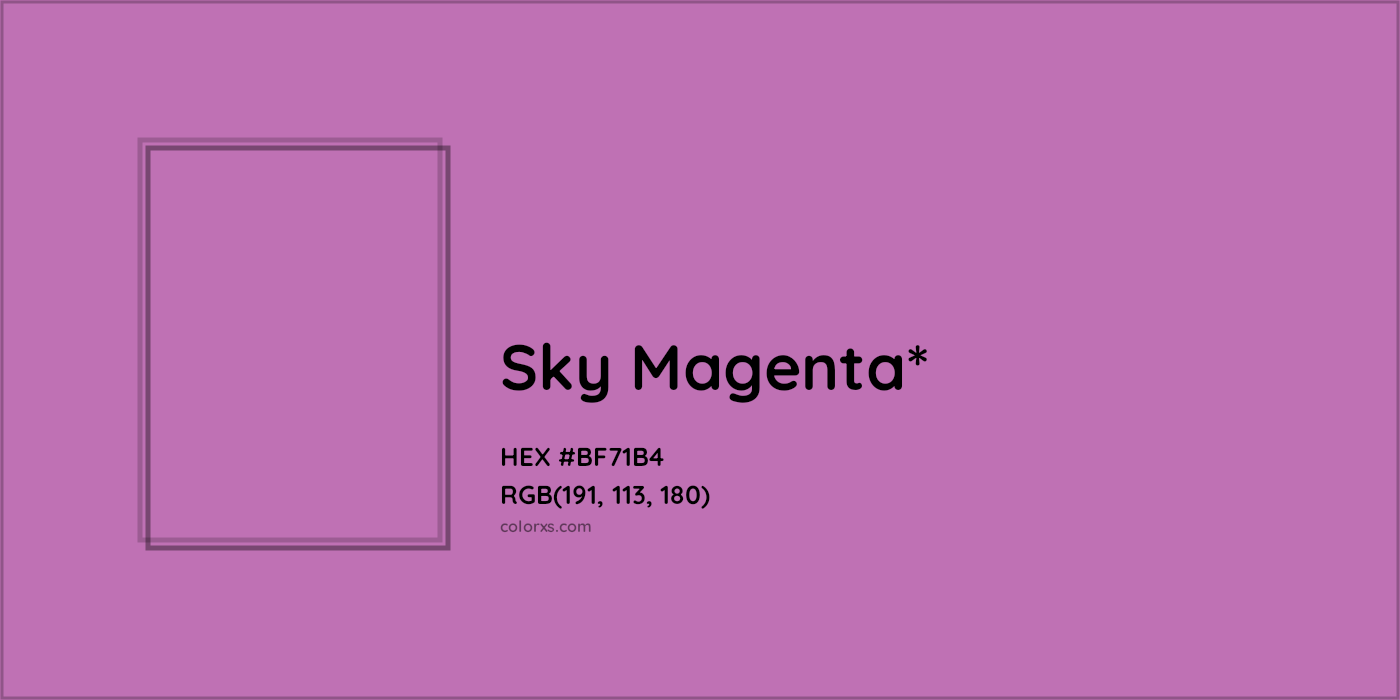 HEX #BF71B4 Color Name, Color Code, Palettes, Similar Paints, Images