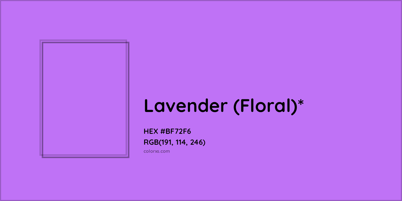 HEX #BF72F6 Color Name, Color Code, Palettes, Similar Paints, Images