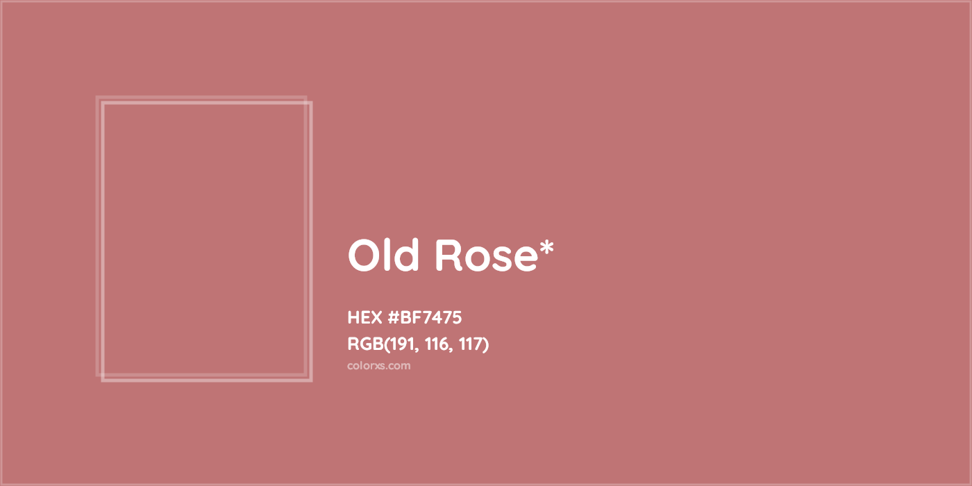 HEX #BF7475 Color Name, Color Code, Palettes, Similar Paints, Images