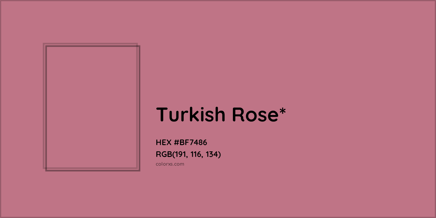 HEX #BF7486 Color Name, Color Code, Palettes, Similar Paints, Images