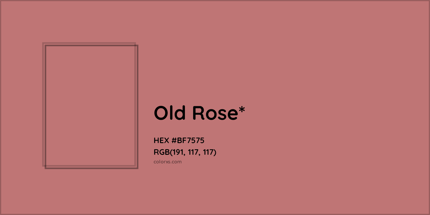 HEX #BF7575 Color Name, Color Code, Palettes, Similar Paints, Images