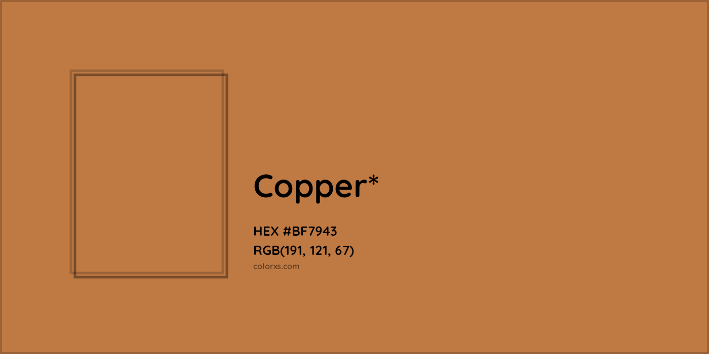 HEX #BF7943 Color Name, Color Code, Palettes, Similar Paints, Images