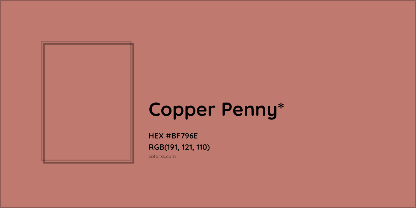 HEX #BF796E Color Name, Color Code, Palettes, Similar Paints, Images