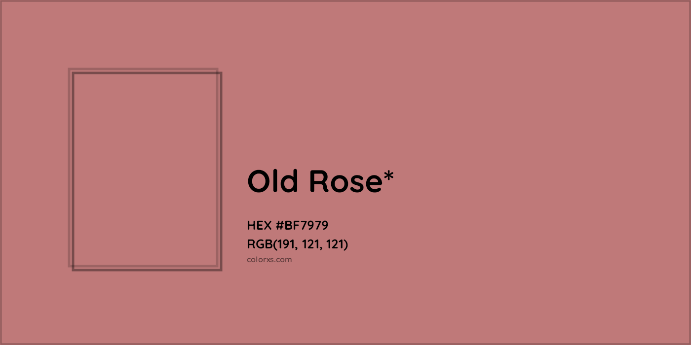 HEX #BF7979 Color Name, Color Code, Palettes, Similar Paints, Images