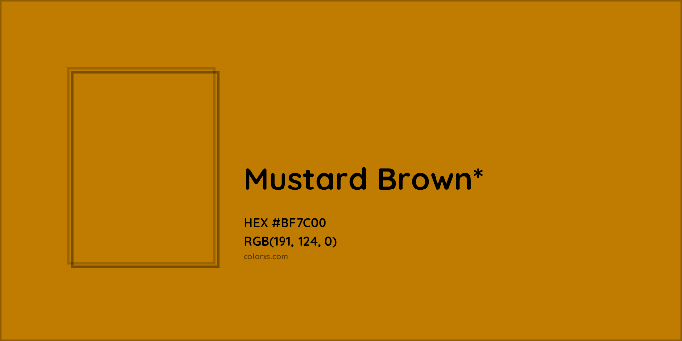 HEX #BF7C00 Color Name, Color Code, Palettes, Similar Paints, Images