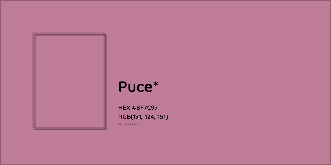 HEX #BF7C97 Color Name, Color Code, Palettes, Similar Paints, Images