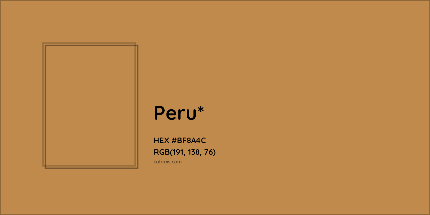 HEX #BF8A4C Color Name, Color Code, Palettes, Similar Paints, Images