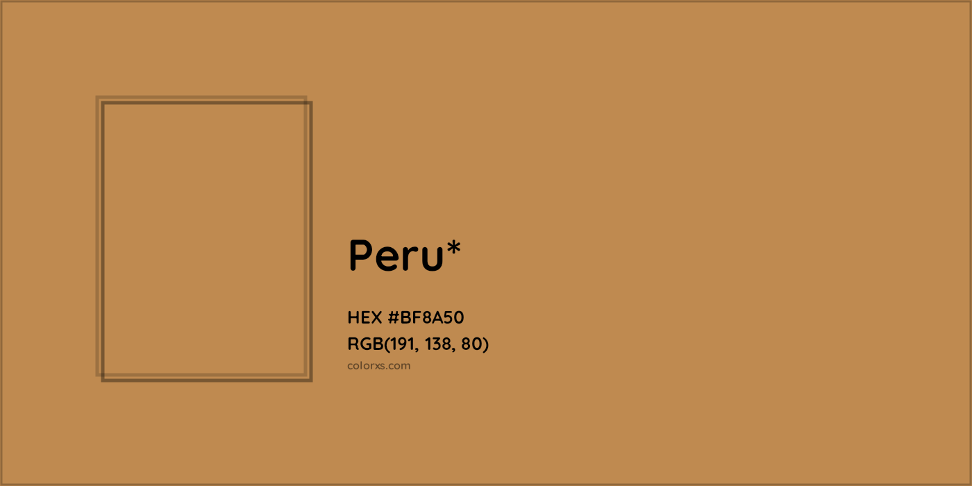 HEX #BF8A50 Color Name, Color Code, Palettes, Similar Paints, Images