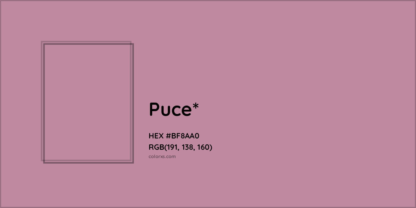 HEX #BF8AA0 Color Name, Color Code, Palettes, Similar Paints, Images