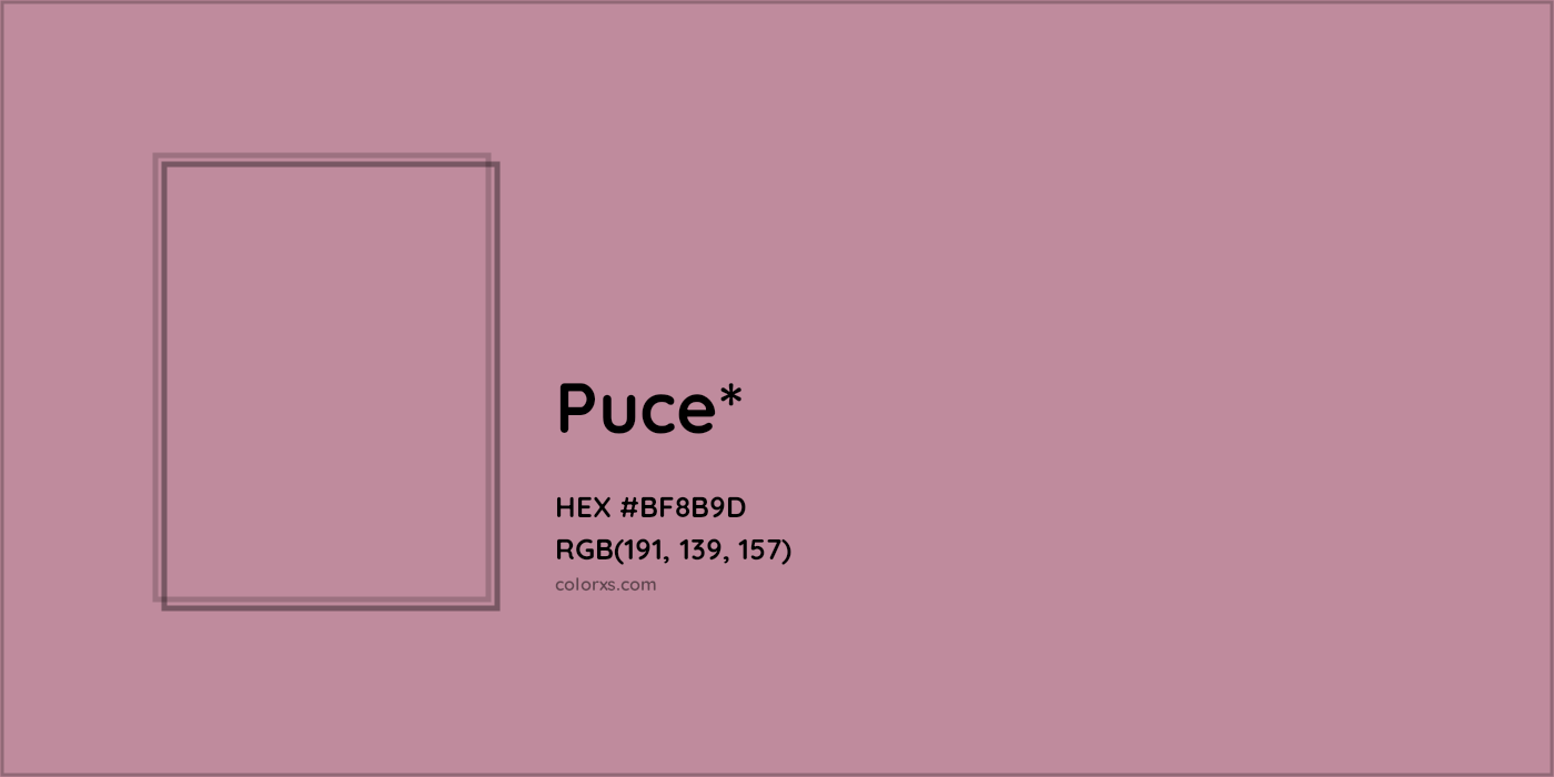 HEX #BF8B9D Color Name, Color Code, Palettes, Similar Paints, Images