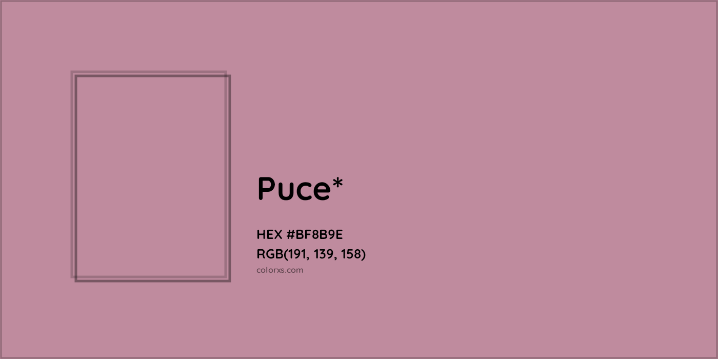 HEX #BF8B9E Color Name, Color Code, Palettes, Similar Paints, Images